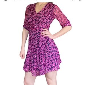 Diane von Furstenberg Silk Floral Dress